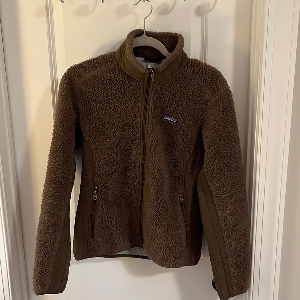 Patagonia Retro X Brown Sherpa Fleece Full Zip Jacket Women’s Medium